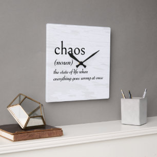 Horloge Carrée Définition du dictionnaire pour CHAOS