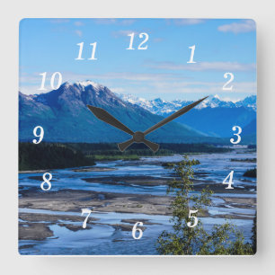 Horloge Carrée Denali Mountain Range