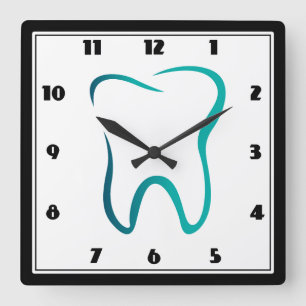 Horloge Carrée Dentistère dentaire Image Médicale
