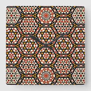 Horloge Carrée Design arabe #12 à Emporio Moffa