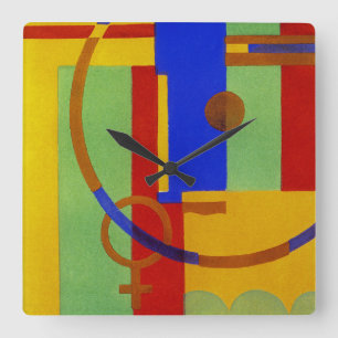 Horloge Carrée Design Art Déco #12 à Emporio Moffa