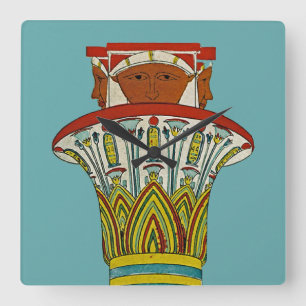 Horloge Carrée Design égyptien #3 à Emporio Moffa