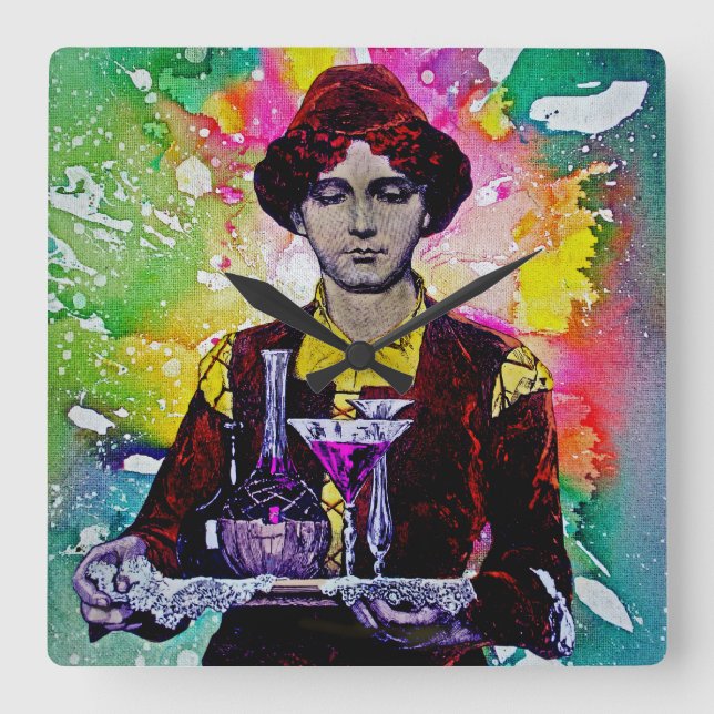 Horloge Carrée Desmond par Michael Moffa (Recto)