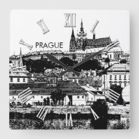 Dessin du Château de Prague, Cathédrale Saint-Vitu