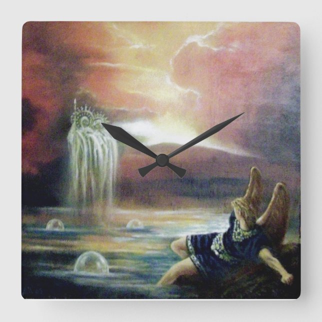 HORLOGE CARRÉE DEUX SAINT JOHN ET FALLEN ANGEL (Recto)