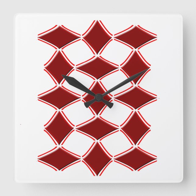Horloge Carrée Diamants (Recto)