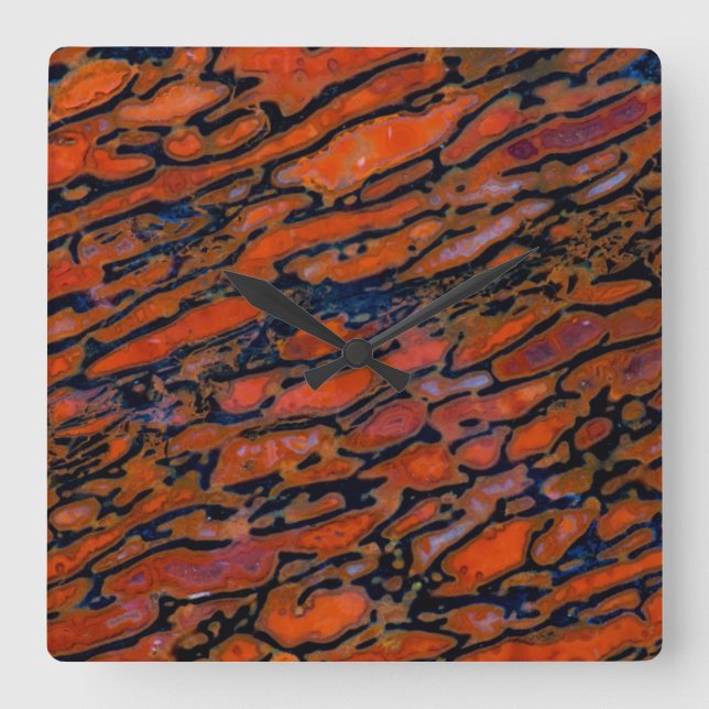 Horloge Carrée Dinosaure bone (Recto)