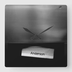 Horloge Carrée Distributeur de serviettes en papier plié personn