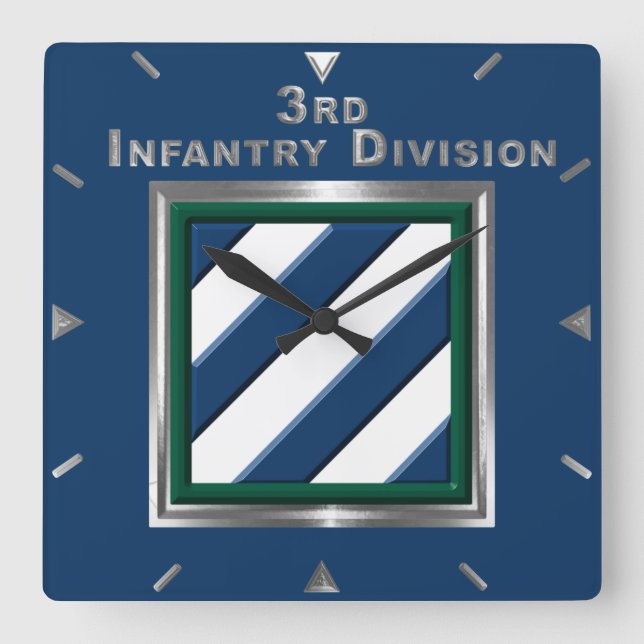 Horloge Carrée Division d'infanterie commémorative 3 (Recto)