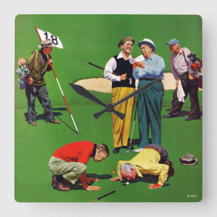 Horloge Carrée Dix-huitième trou