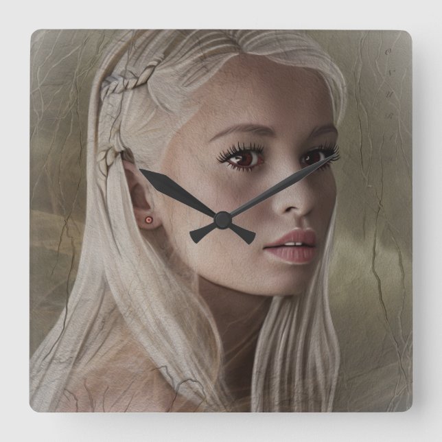 Horloge Carrée Donnez-moi l'amour (Recto)