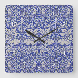Horloge Carrée Dove et Rabbit, William Morris