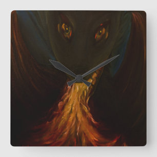 Horloge Carrée Dragon