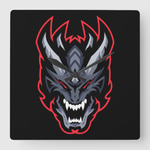 Horloge Carrée Dragon