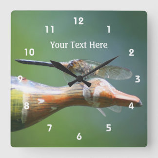 Horloge Carrée Dragonfly