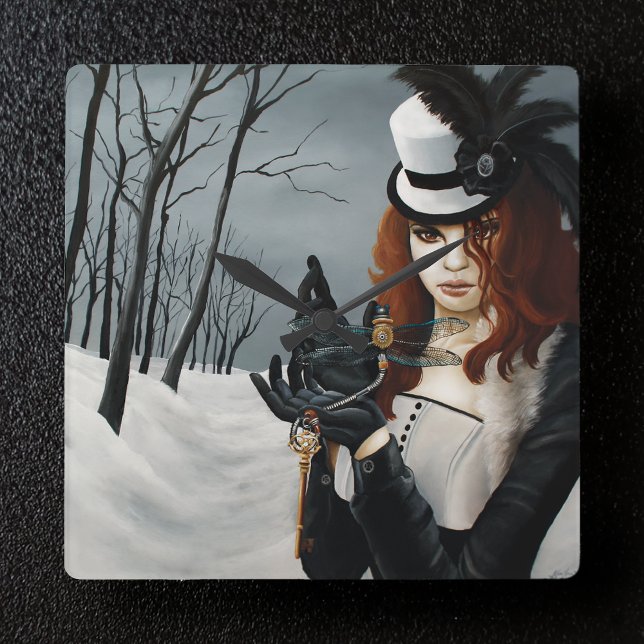 Horloge Carrée Dragonfly victorienne Steampunk (Créateur téléchargé)