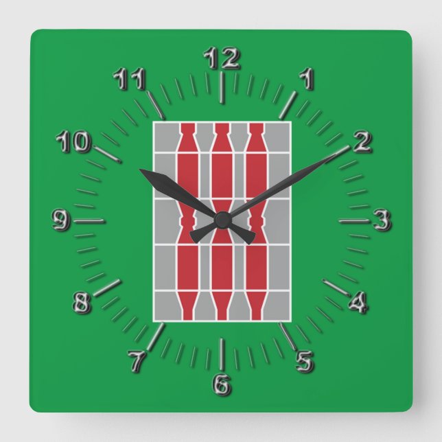 Horloge Carrée Drapeau de l'Ombrie (Italie) (Recto)