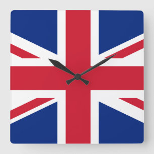 Horloge Carrée Drapeau du Royaume-Uni
