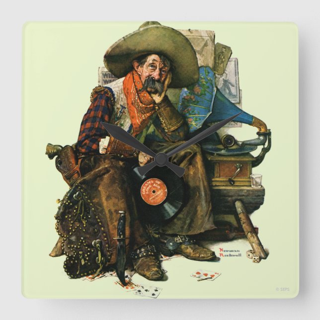 Horloge Carrée Dreams of Long Ago (Recto)