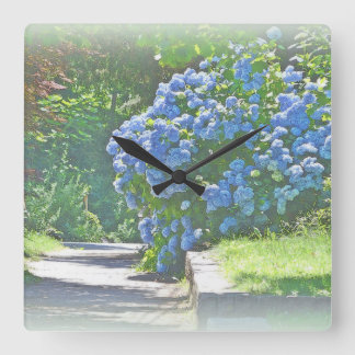Horloge Carrée Dreamy Summer Hydrangeas