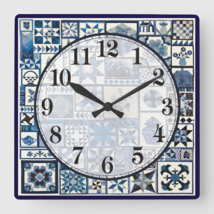 Horloge Carrée Dutch Delft
