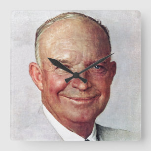 Horloge Carrée Dwight David Eisenhower
