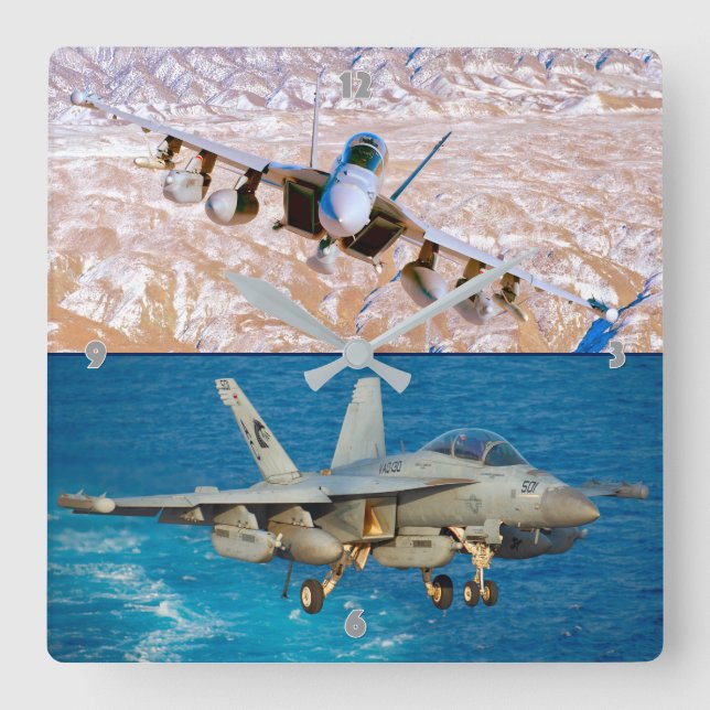 HORLOGE CARRÉE EA-18G GROWLER (Recto)