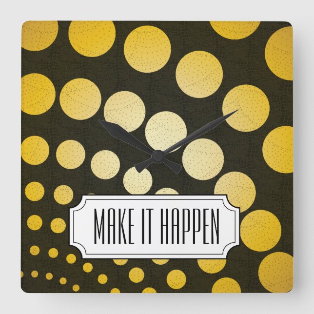 Horloge Carrée Éclairage (Recto)