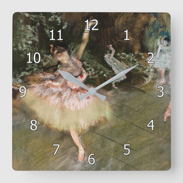 Horloge Carrée Edgar Degas - L'Étoile 1878 (Recto)