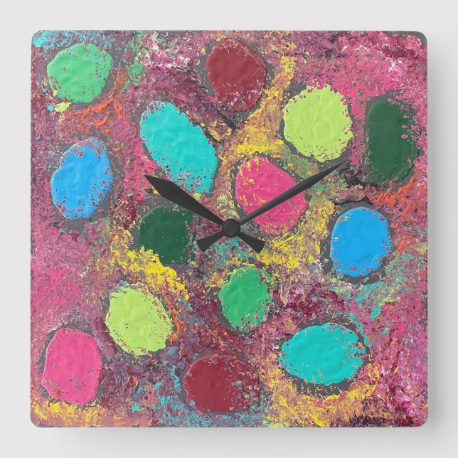 Horloge Carrée Eggnostique (Recto)