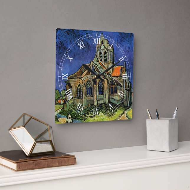 Horloge Carrée Église d'Auvers-sur-Oise par Vincent van Gogh (Bureau)