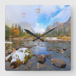 Horloge Carrée EL Capitan et trois frères