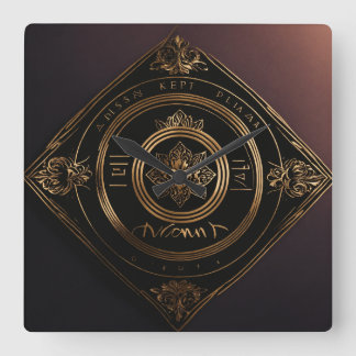 Horloge Carrée "Elégant Timepieces : Le Rich Design Clock Collect