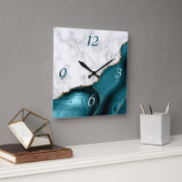 Elégant Turquoise Agate Gold Parties scintillant M