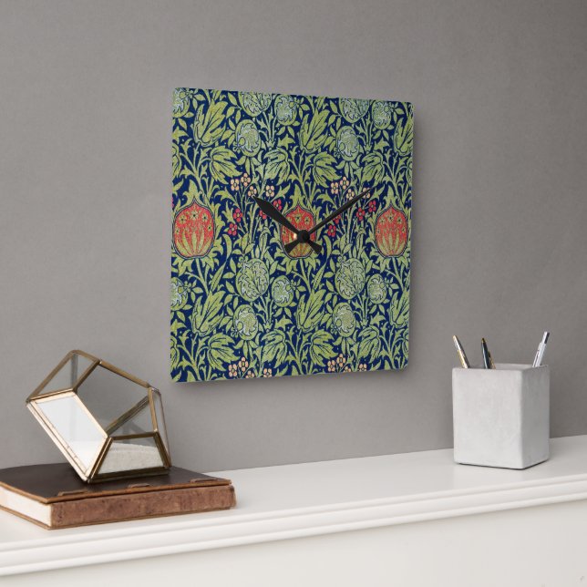 Horloge Carrée Elmcote, 1900, par William Morris (Bureau)