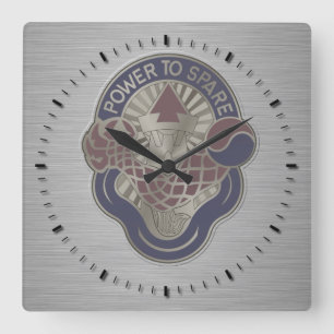 Horloge Carrée emblème de la 59e brigade d'ordonnance