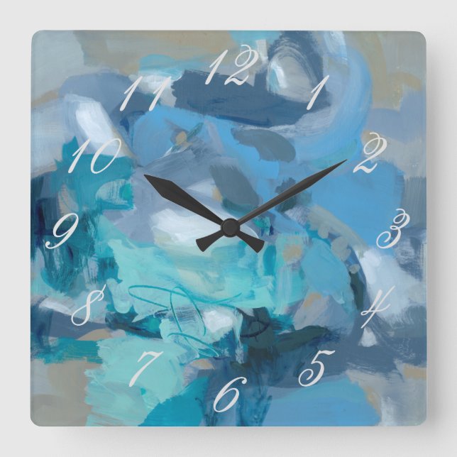 Horloge Carrée Embrouillé (Recto)