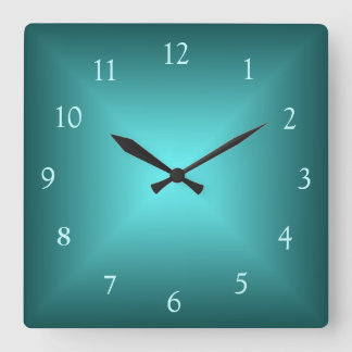Horloge Carrée Emerald Green Illuminé>Horloge murale plate