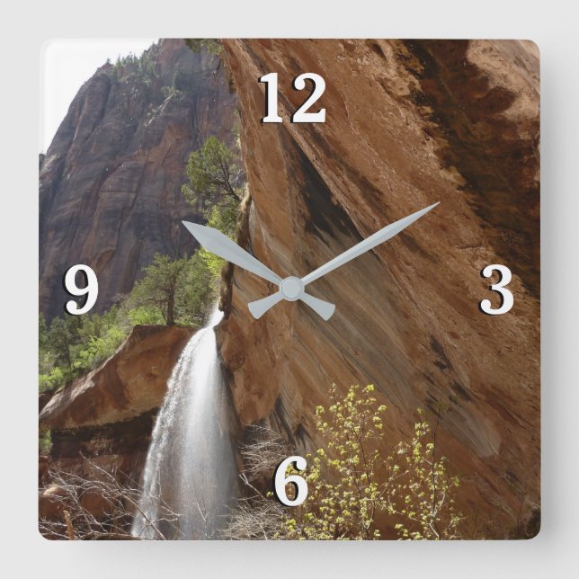 Horloge Carrée Emerald Pool Falls III du parc national Zion (Recto)