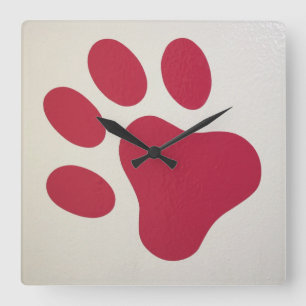 Horloge Carrée Empreinte murale