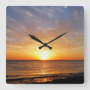 HORLOGE CARRÉE ENSOLEIL