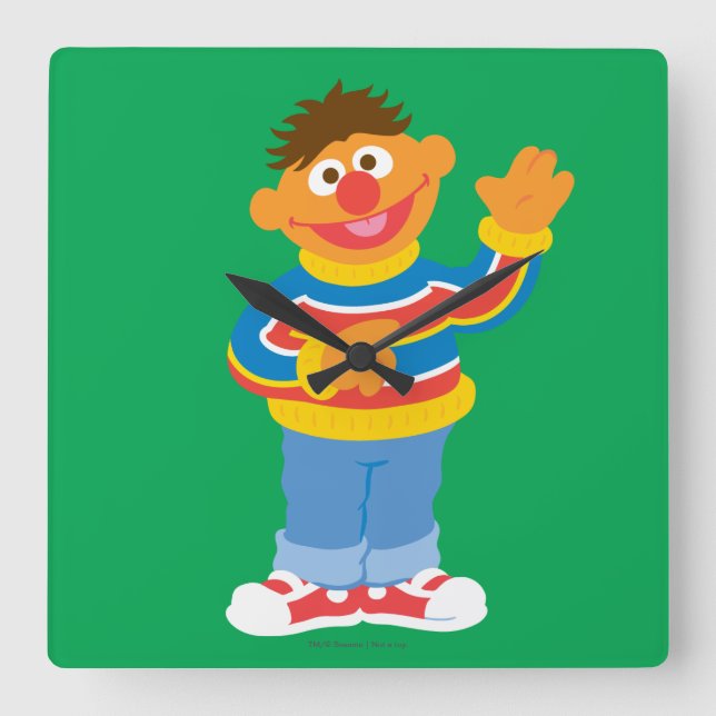 Horloge Carrée Ernie Graphic (Recto)