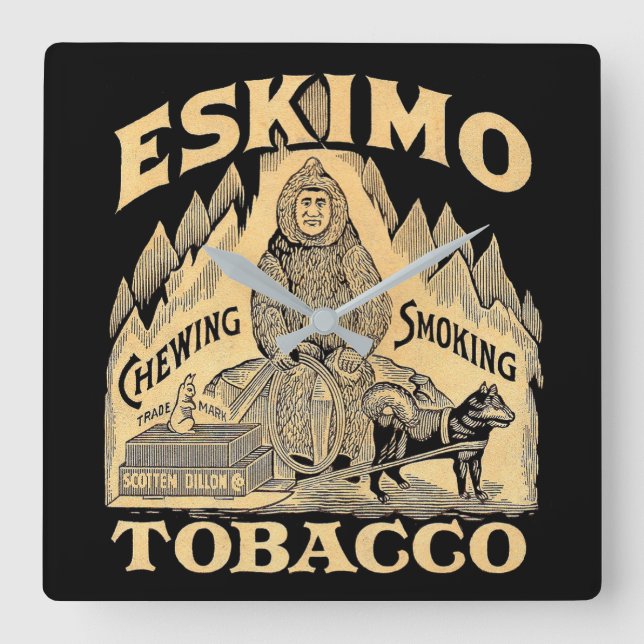 Horloge Carrée Eskimo Tobacco (Recto)