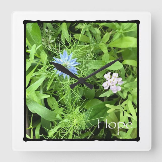 Horloge Carrée Espoir (Recto)