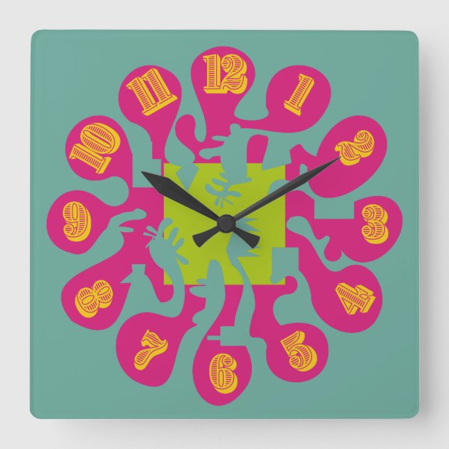 HORLOGE CARRÉE ESTILO MATT BY MASANSER PIXELAT (Recto)