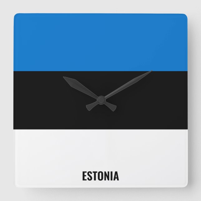 Horloge Carrée Estonia Patriotic (Recto)
