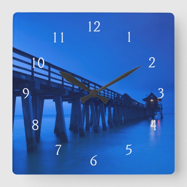 Horloge Carrée États-Unis, Floride, côte du Golfe, Naples, Naples (Recto)