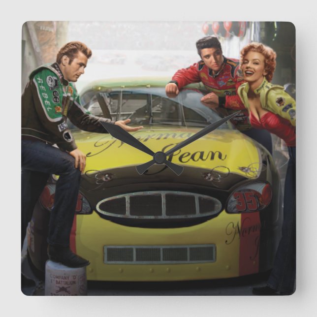 Horloge Carrée Eternal Speedway (Recto)