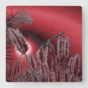 Horloge Carrée Exposer les sentiments#2_Horloge murale