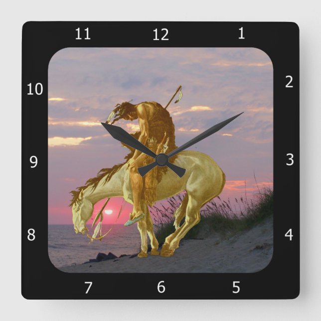 HORLOGE CARRÉE EXTRÉMITÉ DE LA TRAÎNÉE (Recto)